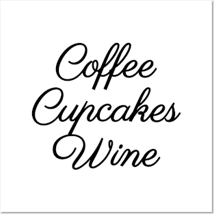 Coffee Cupcakes Wine Posters and Art